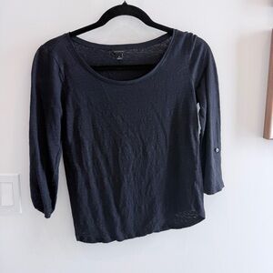 Ann Taylor Black Long Sleeve Top